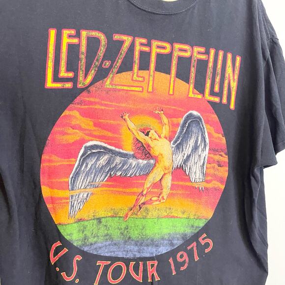 Led Zeppelin US Tour 1975 Concert T Size XL - Picture 5 of 7